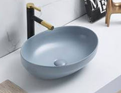 Раковина CeramaLux 78590MHL 502*363 мм (голубой)