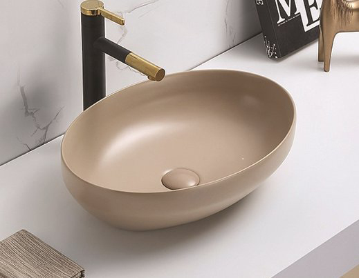 Раковина CeramaLux 78590MC 502*363 мм (капучино)