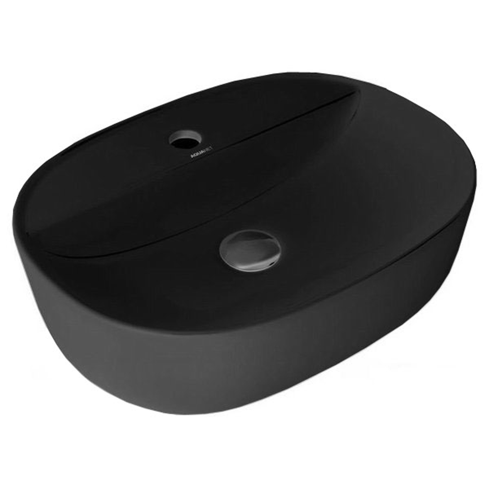 Раковина Aquanet Lake-2-MB 500*380 мм (черный матовый)
