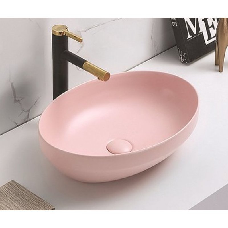 Раковина CeramaLux 78590MP 502*363 мм (розовый)