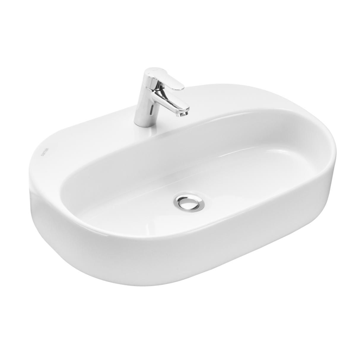 Раковина накладная Aquaton Одри Round 1WH501710 620*420 мм (белый)