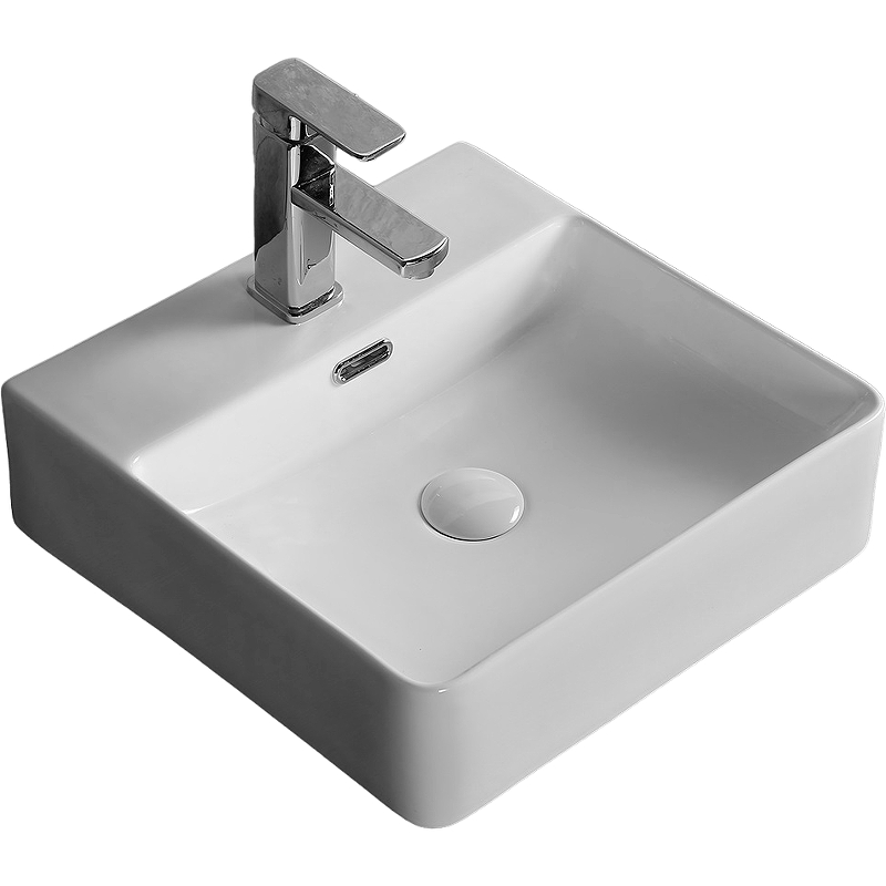 Раковина накладная Cerutti SPA CR7602B 420*420 мм (белый)