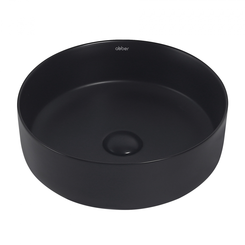 Раковина накладная Abber Bequem AC2108MB 360*360 мм (чёрный матовый)