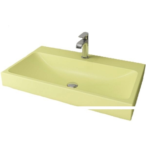 Раковина накладная Bocchi Scala Arch 1078-026-0126 810*485 мм (желтый матовый)
