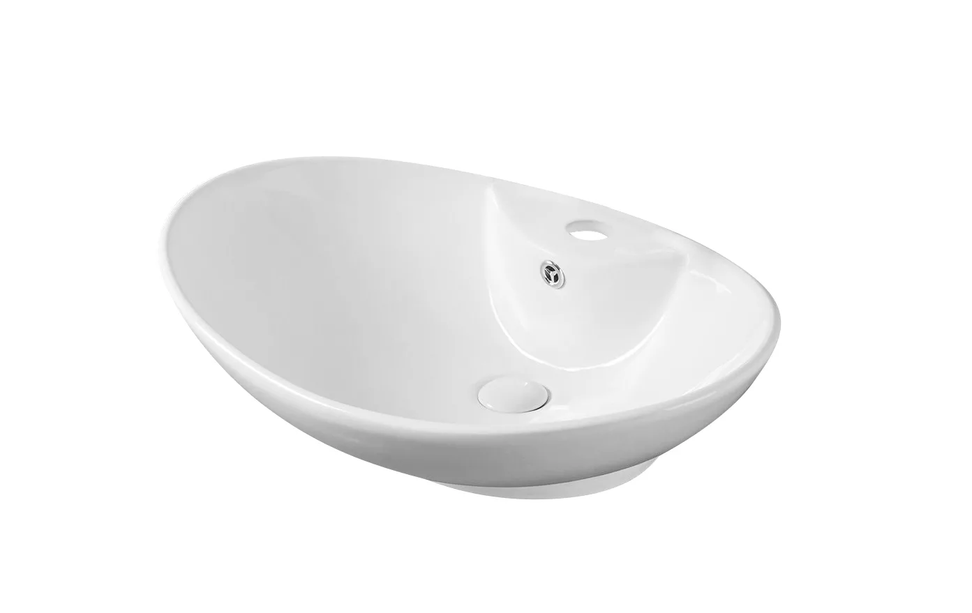 Раковина накладная Gid 51205 N9004 650*435 мм (белый)