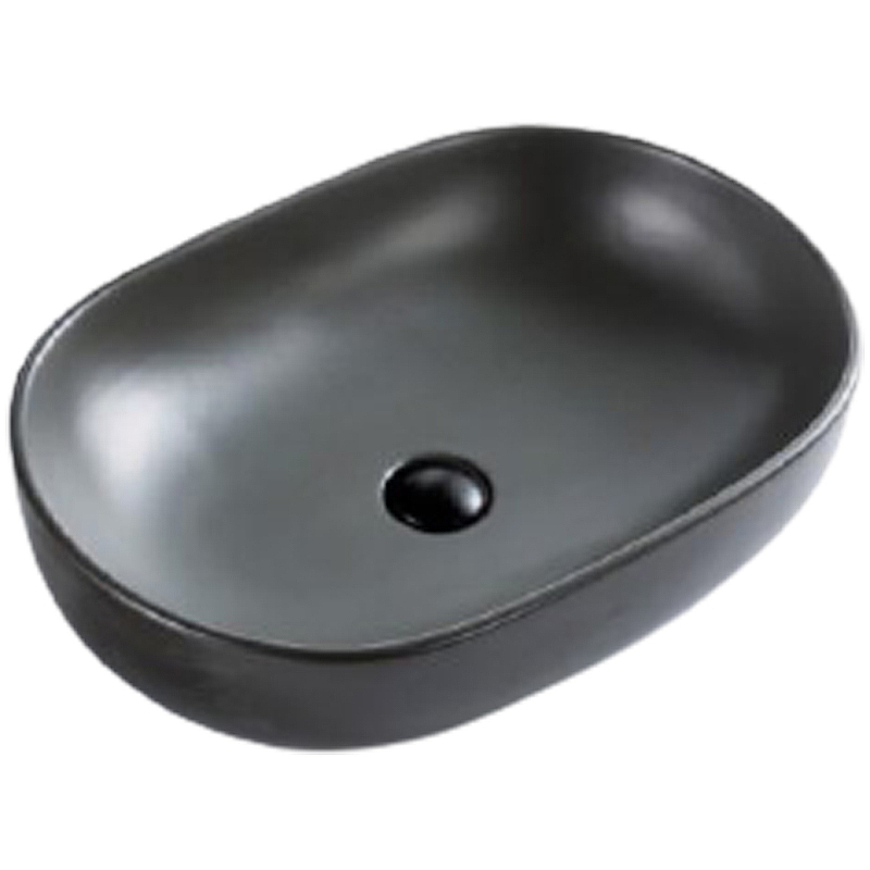 Раковина накладная BelBagno BB1084-H311 600*420 мм (серый матовый)