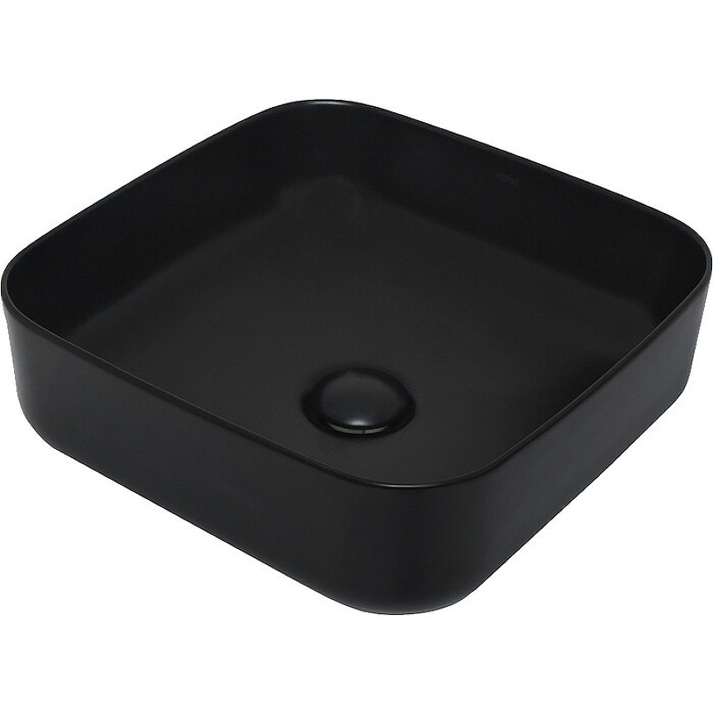 Раковина накладная AQUAme AQM5011MB 390*390 мм (чёрный матовый)
