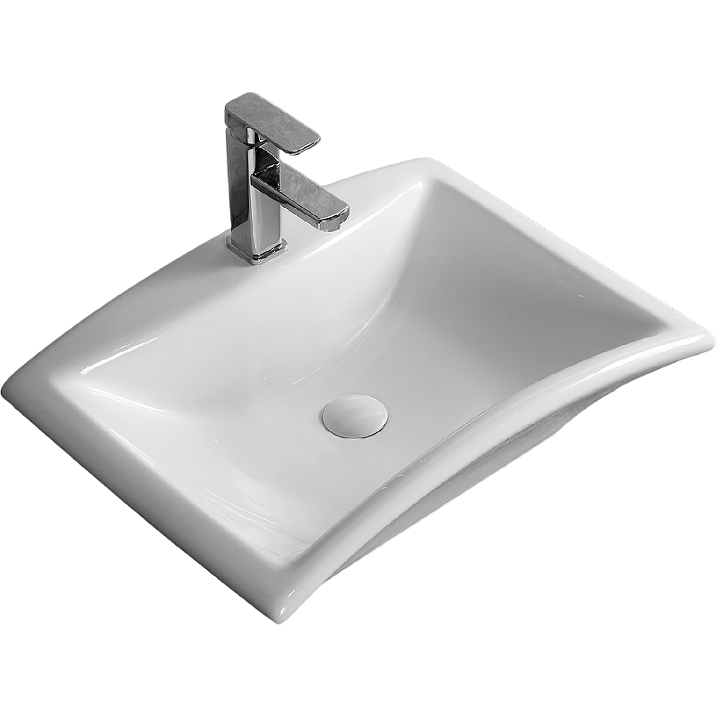 Раковина накладная Cerutti SPA CR7096 615*440 мм (белый)