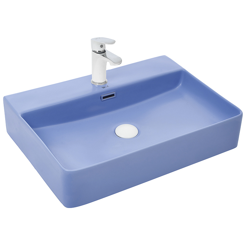 Раковина WeltWasser Elbach 2173 MBL 10000004506 600*420 мм (голубой матовый)
