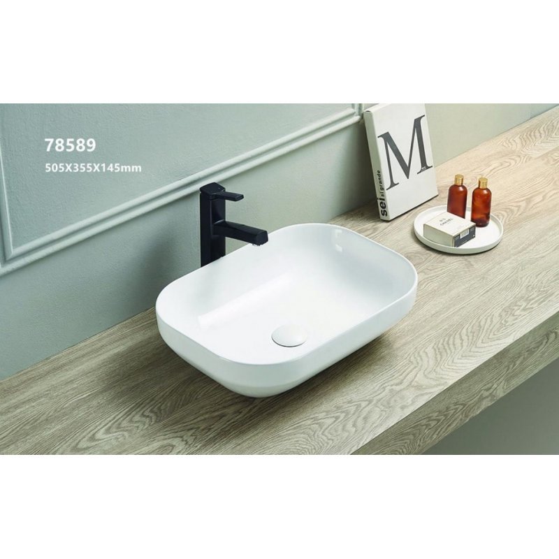 Раковина CeramaLux 78589 500*360 мм (белый)