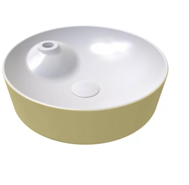 Раковина Bien Flame DNLG05301FD0W3000 425*425 мм (золото/белый)