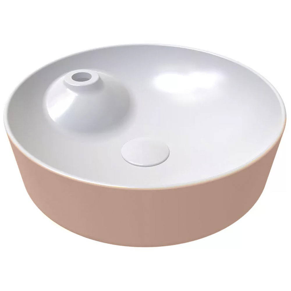 Раковина Bien Flame FALG04301FD1G5000 425*425 мм (розовое золото/белый)