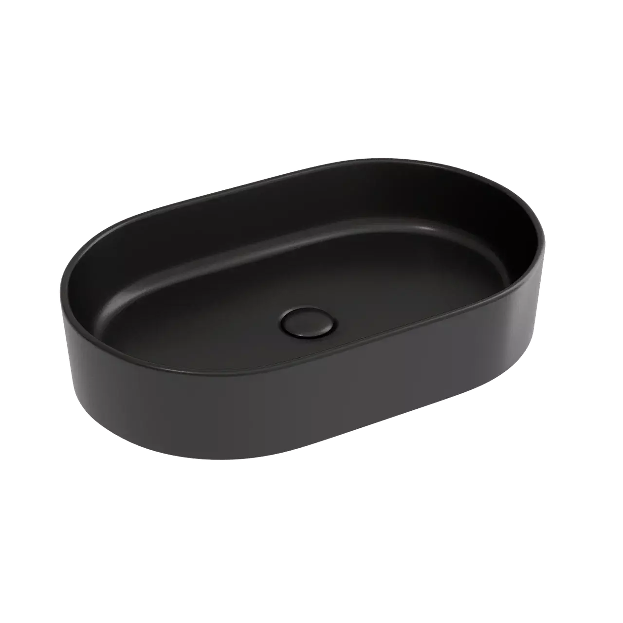 Раковина накладная Ceramica Nova Element CN6048MB 608*385 мм (чёрный матовый)