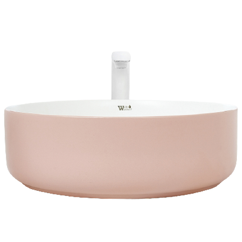 Раковина WeltWasser Elbach M3134 PW 10000004520 355*355 мм (розовый/белый)