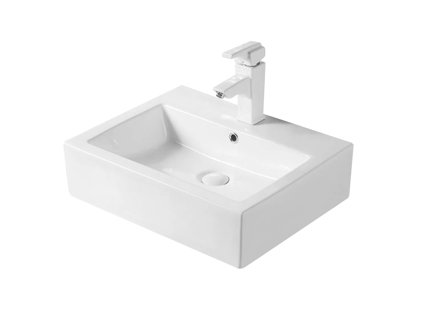 Раковина накладная Gid 51216 N9157 570*455 мм (белый)