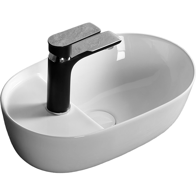 Раковина накладная Cerutti SPA CR0050 420*270 мм (белый)