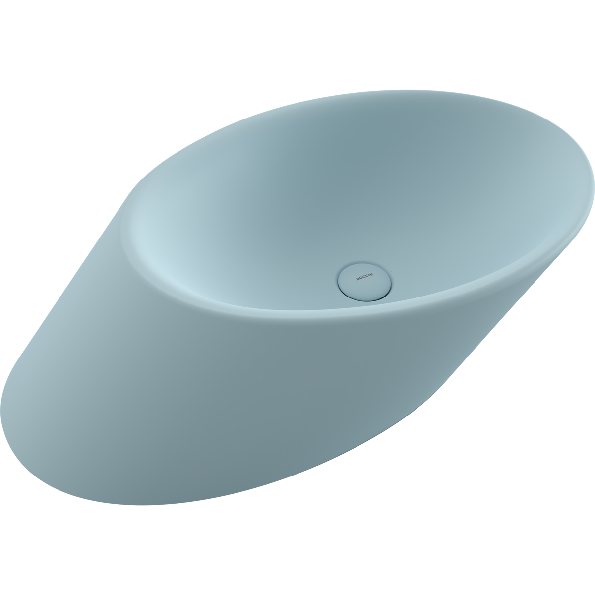 Раковина накладная Bocchi Vessel Lavabo 1013-029-0125 720*400 мм (голубой матовый)