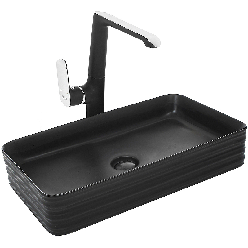 Раковина WeltWasser Elbach 2250 MB 10000004557 675*380 мм (черный матовый)