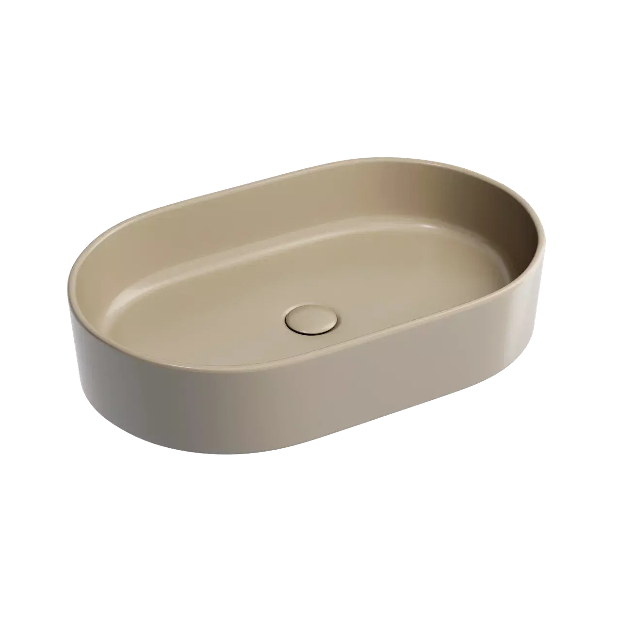 Раковина накладная Ceramica Nova Element CN6048MC 608*385 мм (капучино матовый)