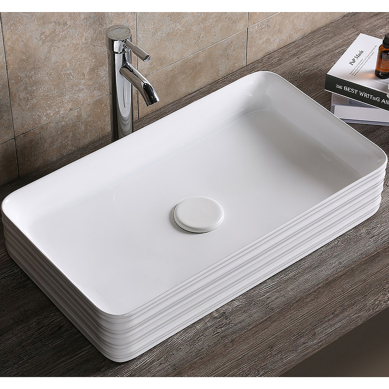 Раковина накладная Cerutti SPA CR0053 675*375 мм (белый)