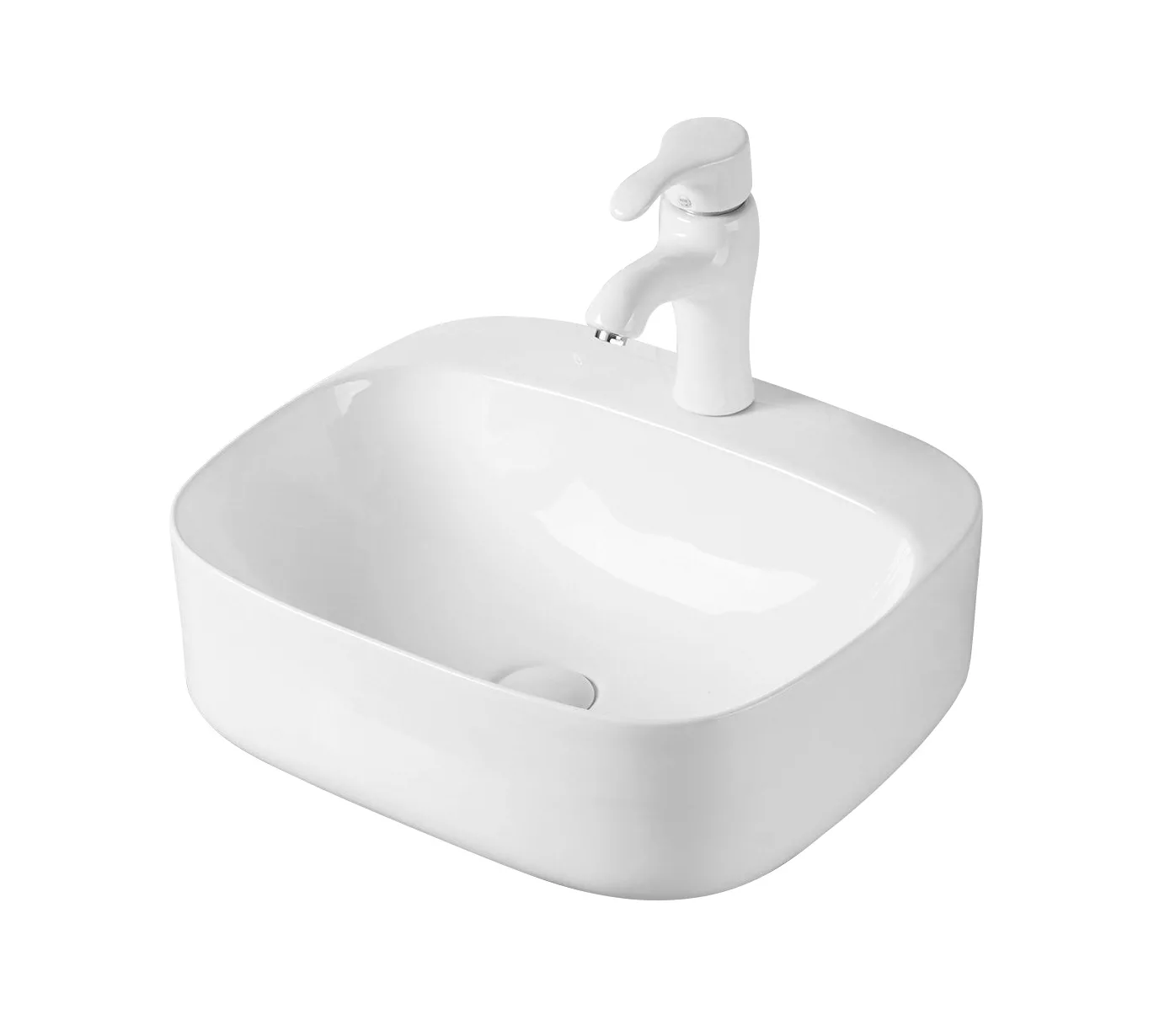 Раковина накладная Gid 51219 N9284 420*420 мм (белый)