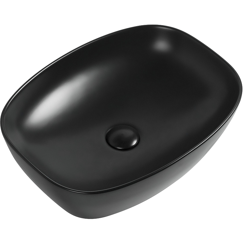 Раковина Aquanet Fine-1-MB 500*385 мм (черный матовый)