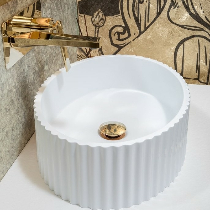 Раковина накладная ArmadiArt Canale 878-W 500*350 мм (белый)