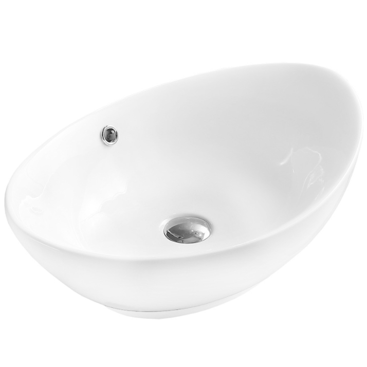 Раковина накладная BelBagno BB1087 600*370 мм (белый)