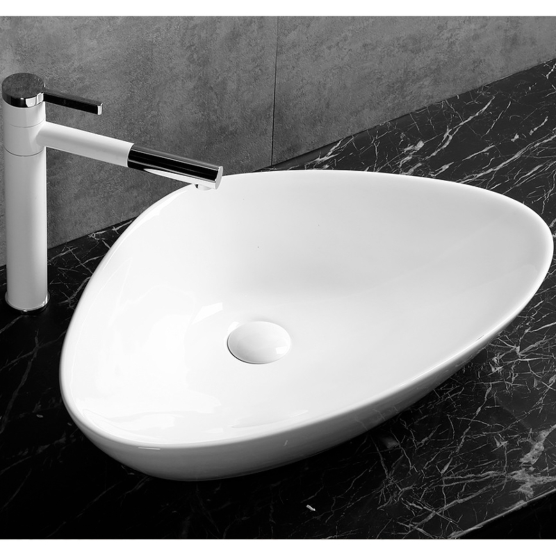 Раковина накладная Cerutti SPA CR7025M 590*390 мм (белый)