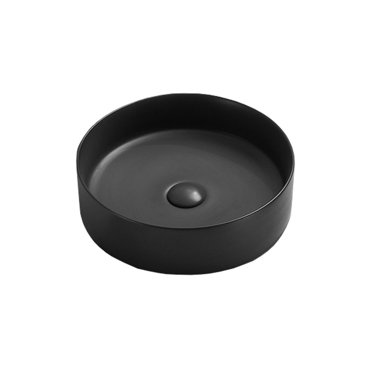 Раковина накладная Vincea VBS-216MB 394*394 мм (черный матовый)