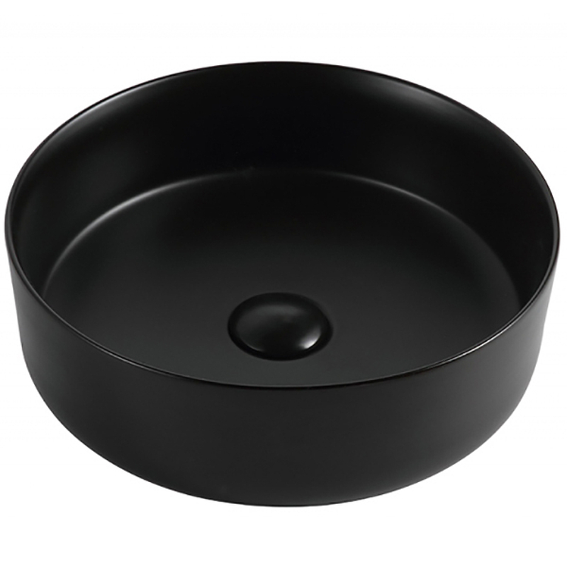 Раковина Bravat C22357K-ENG 400*400 мм (черный матовый)