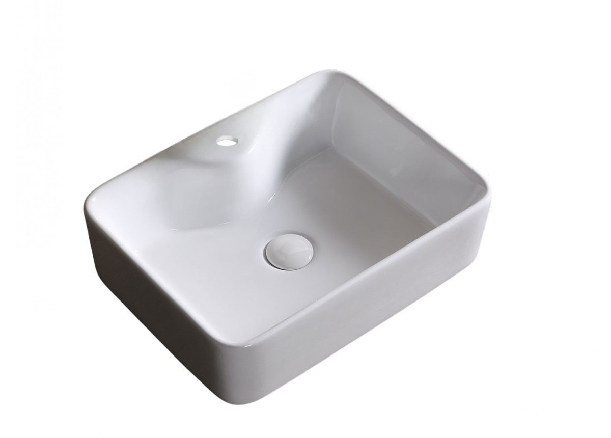 Раковина накладная Cerutti SPA CR7051 480*370 мм (белый)
