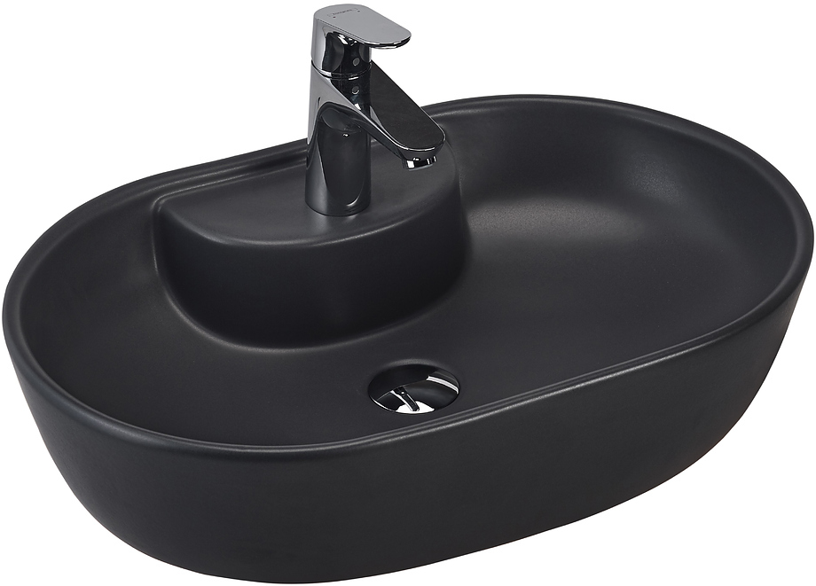 Раковина beWash Bogen 88611180 600*395 мм (чёрный антрацит)