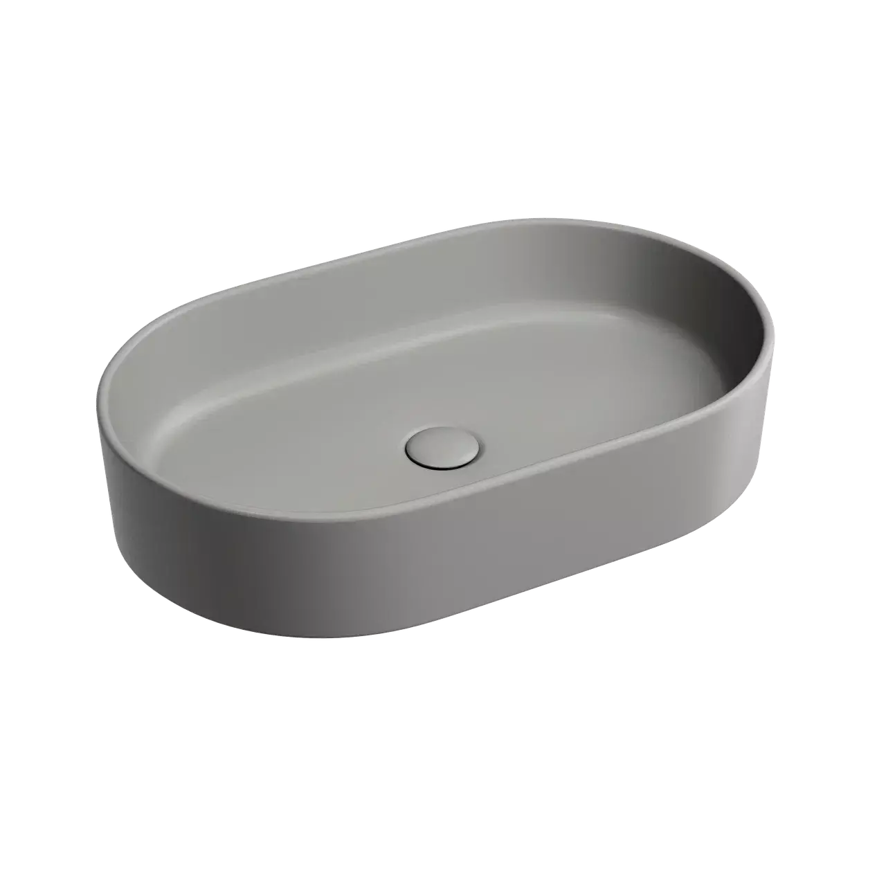 Раковина накладная Ceramica Nova Element CN6048MH 608*385 мм (антрацит матовый)