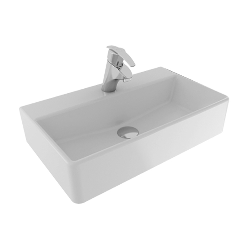 Раковина накладная Serel Minimal 2046TXS110H 600*350 мм (белый)