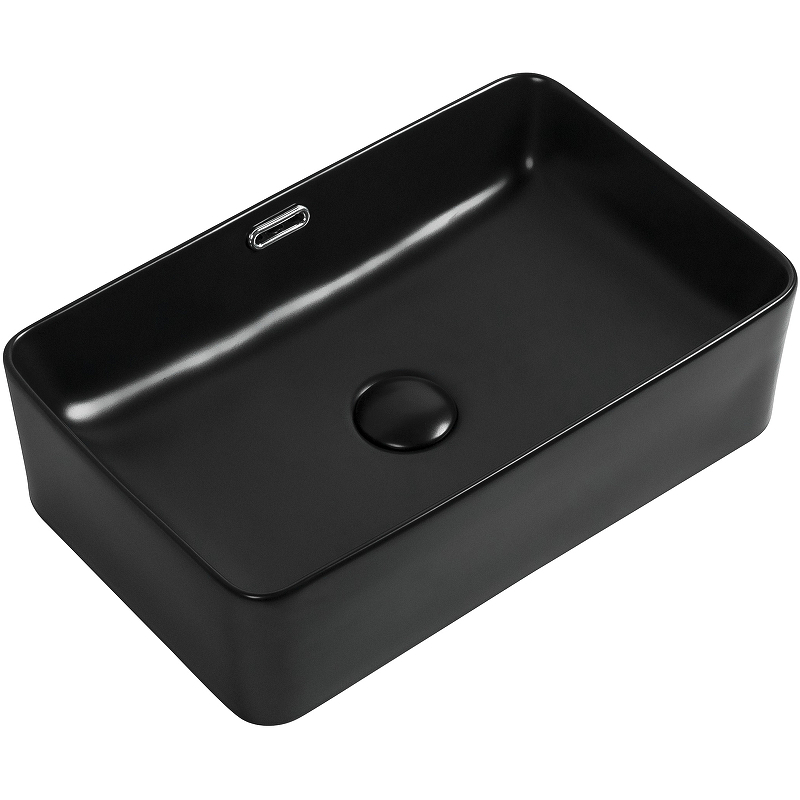 Раковина Aquanet Perfect-2-MB 480*315 мм (черный матовый)