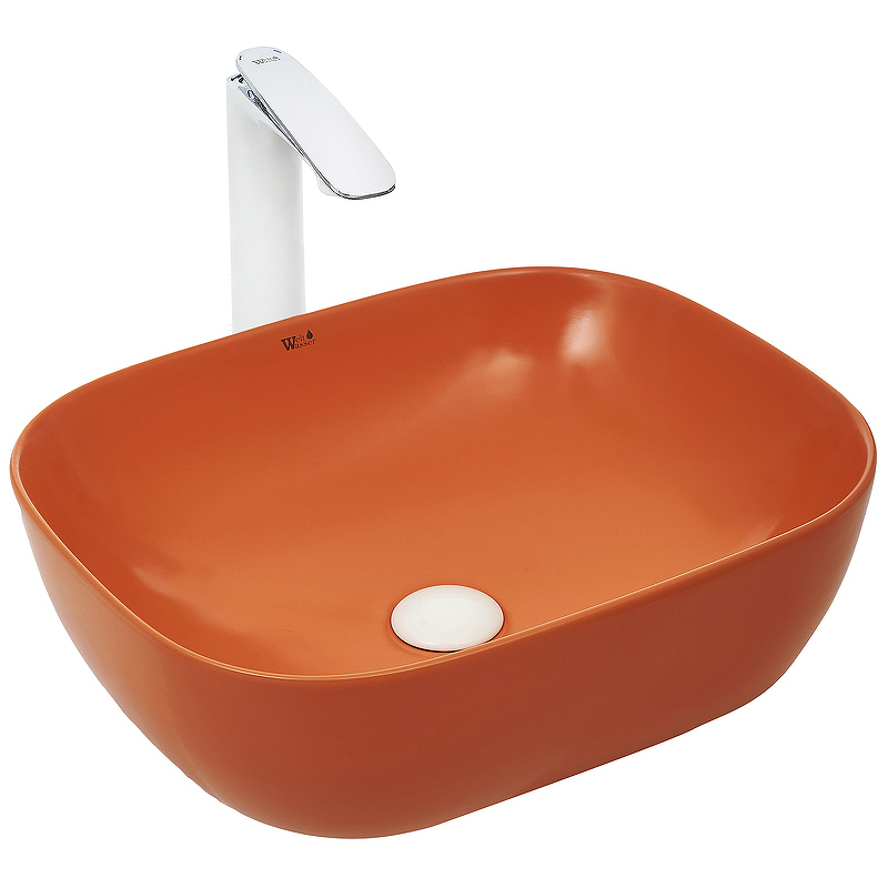 Раковина WeltWasser Elbach 2143 MO 10000004526 490*395 мм (оранжевый матовый)