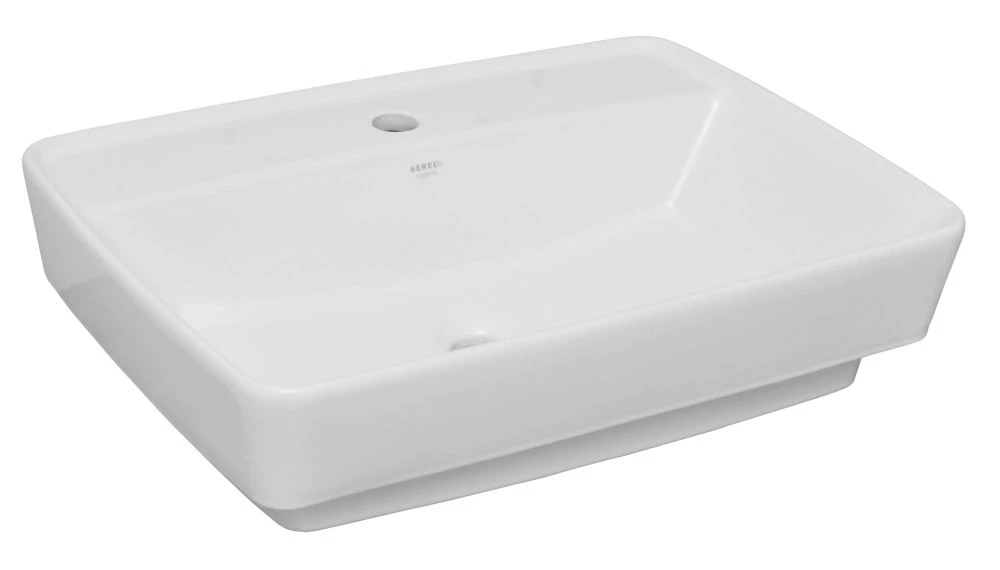 Раковина накладная Serel Rita RT30TXS110H 590*440 мм (белый)