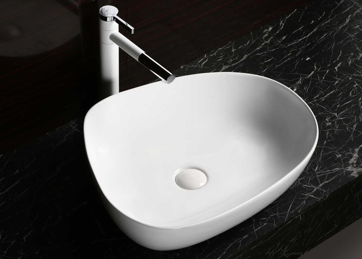 Раковина накладная Cerutti SPA CR0044C 550*420 мм (белый)