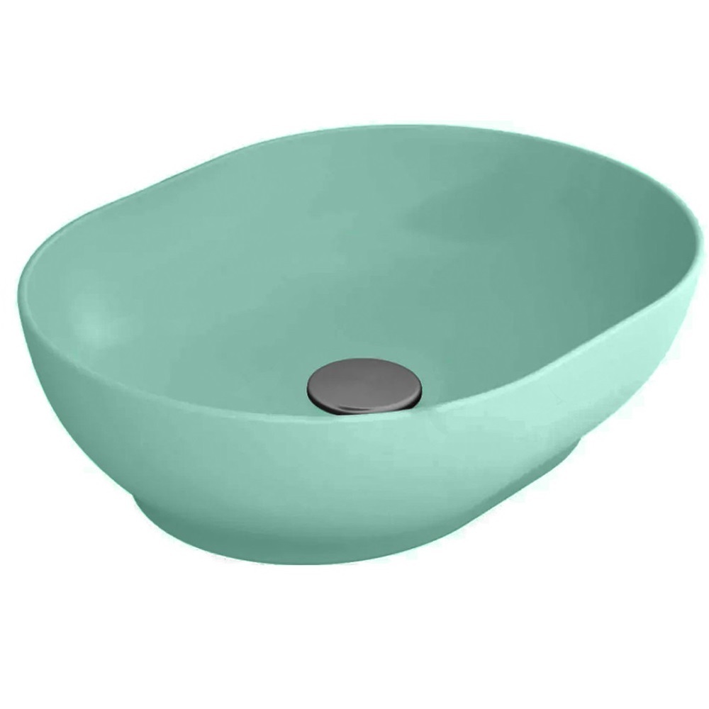 Раковина Bien Motto MTLG05001FD0T1000 500*380 мм (бирюзовый матовый)