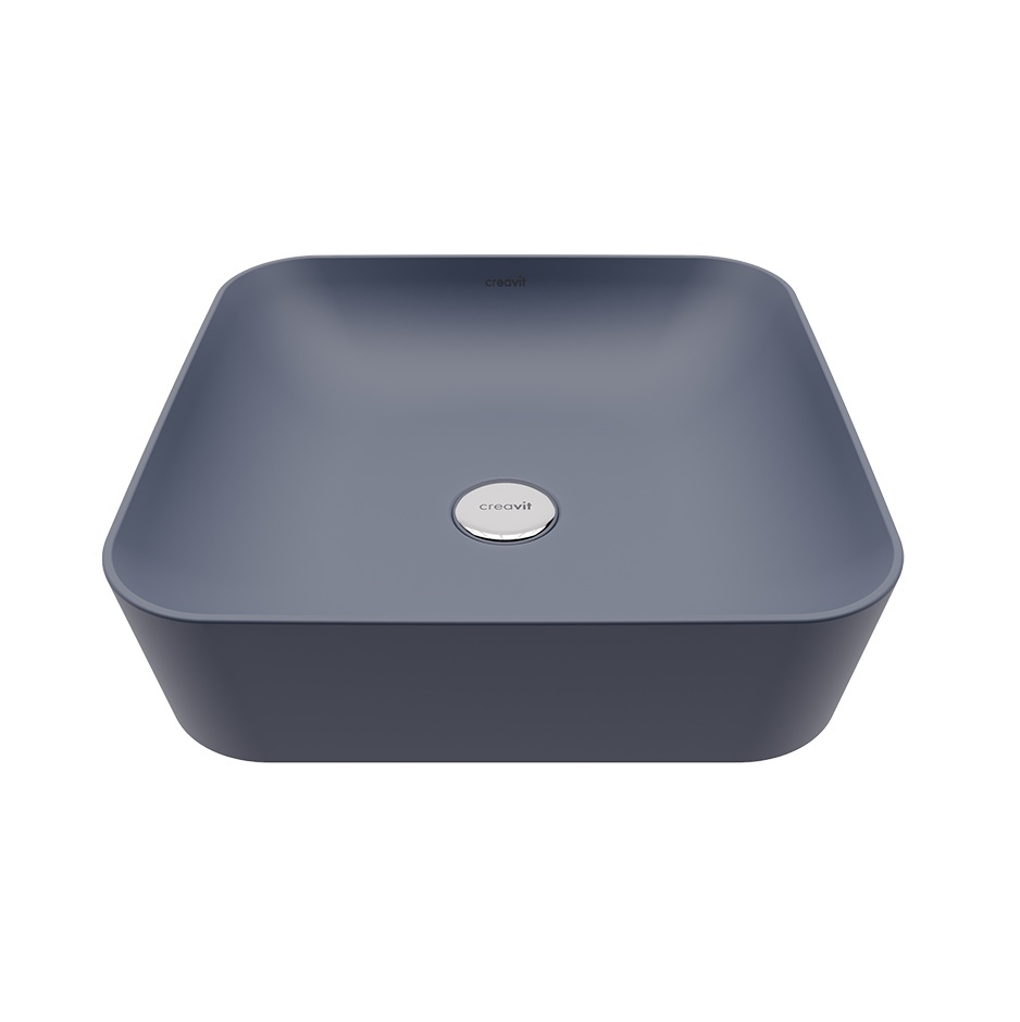 Раковина накладная Creavit Ultra UL040-00BM00E-0000 400*400 мм (базальт)