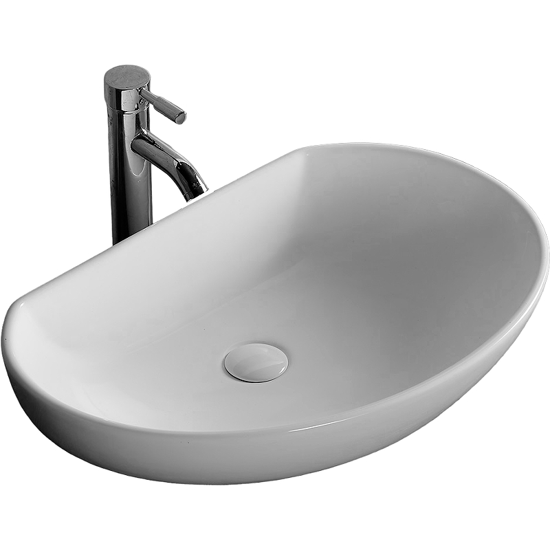 Раковина накладная Cerutti SPA CR7074 610*410 мм (белый)