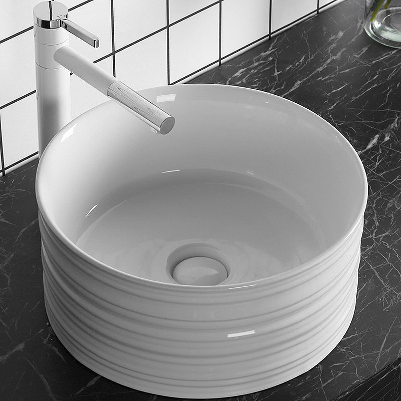 Раковина накладная Cerutti SPA CR0051A 405*405 мм (белый)