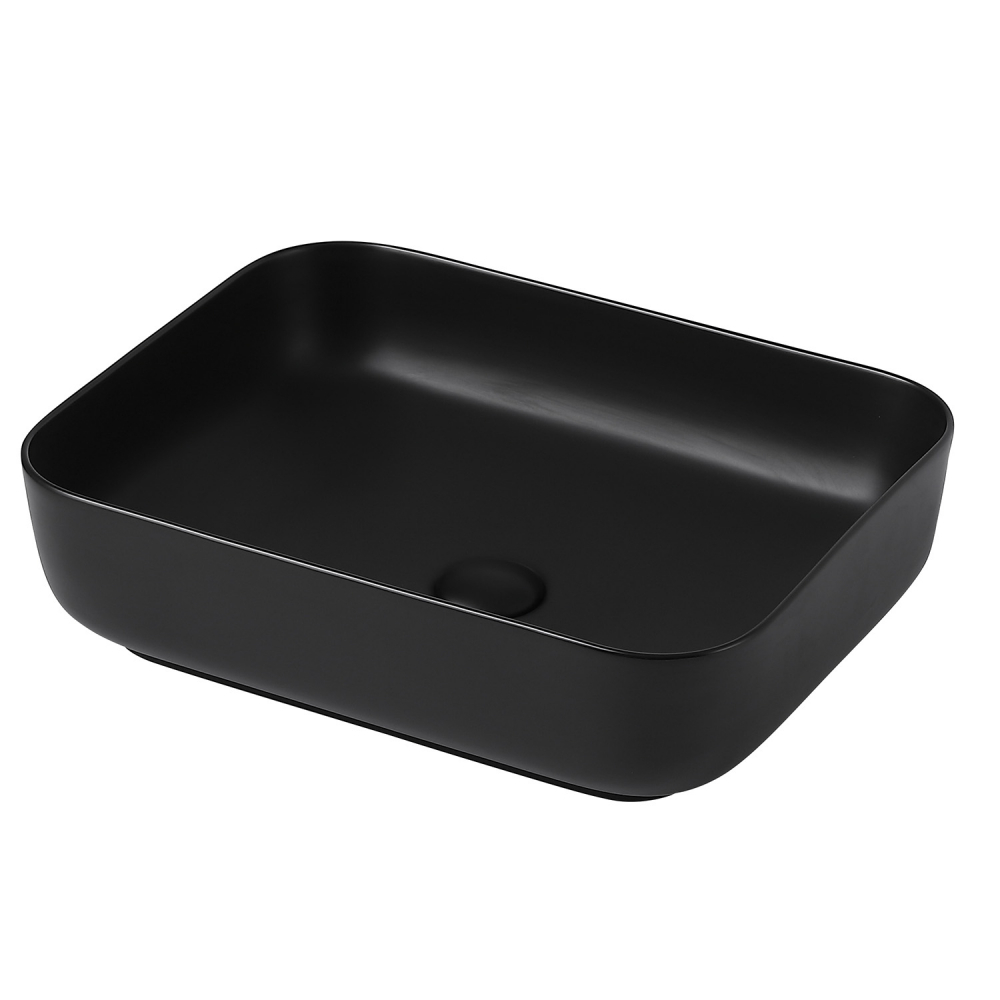 Раковина Abber Rechteck AC2202MB 500*390 мм (черный матовый)