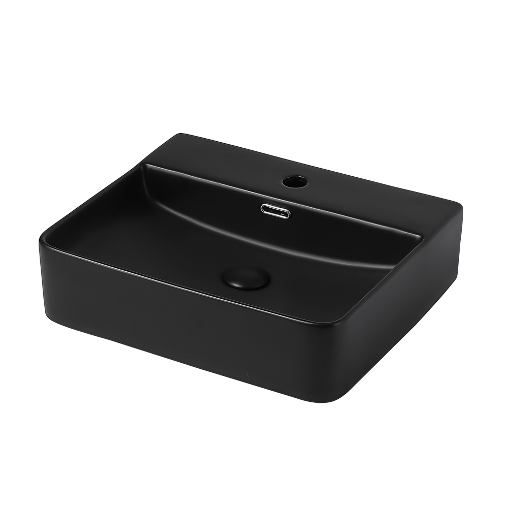 Раковина Abber Rechteck AC2203MB 500*420 мм (черный матовый)