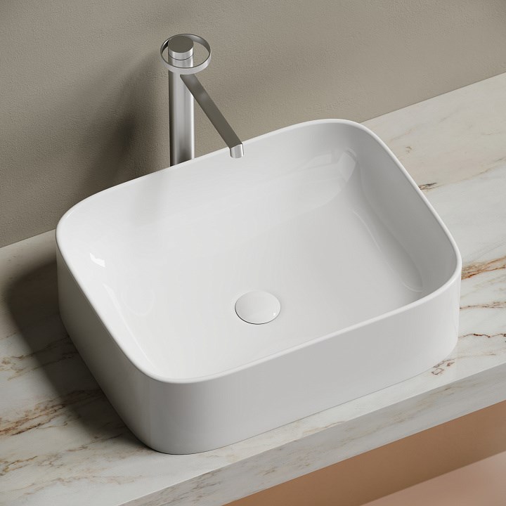 Раковина накладная Ceramica Nova Element CN6052 505*380 мм (белый)