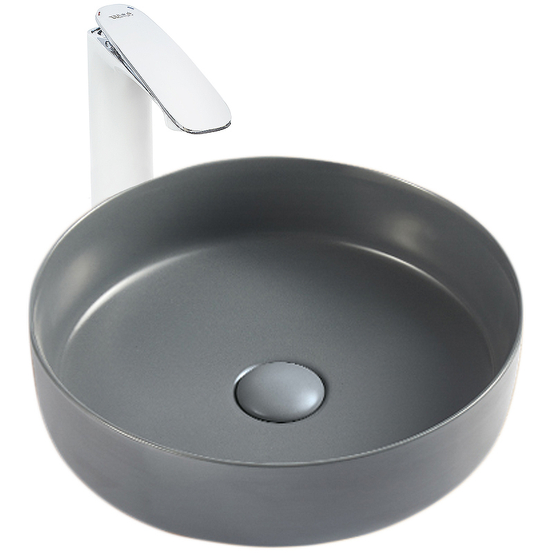 Раковина WeltWasser Elbach 3134 MDG 10000004516 355*355 мм (темно-серый матовый)