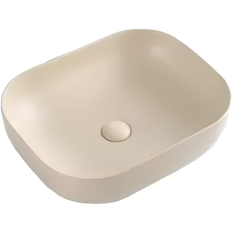 Раковина накладная BelBagno BB1302-H316 500*400 мм (бежевый матовый)