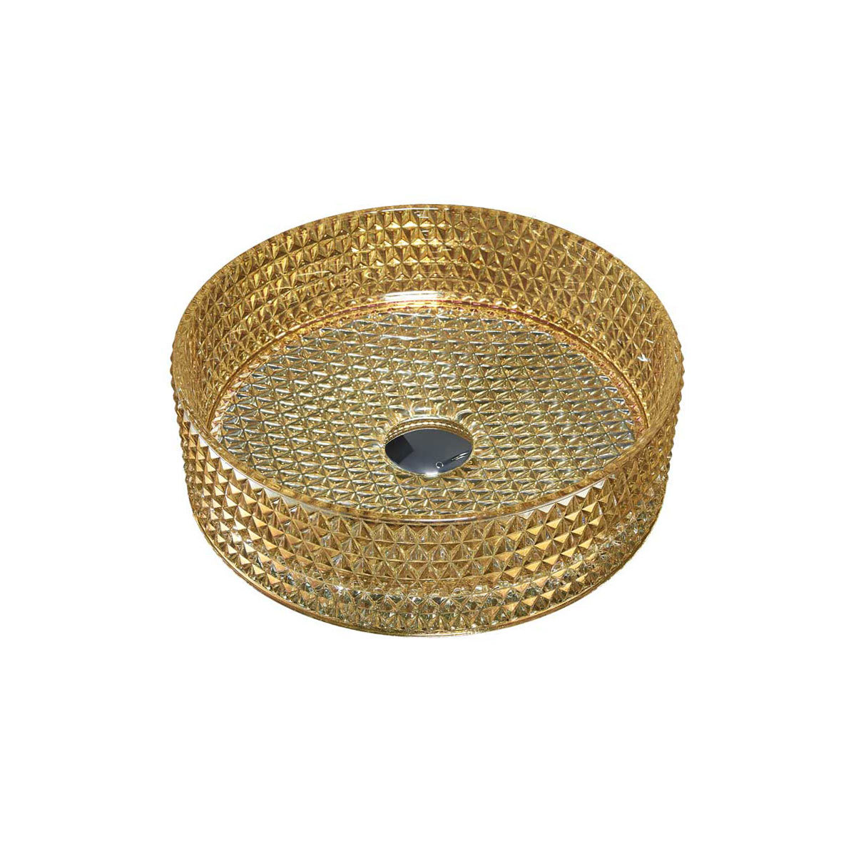 Раковина накладная Vincea VBS-5GL05 400*400 мм (золото)