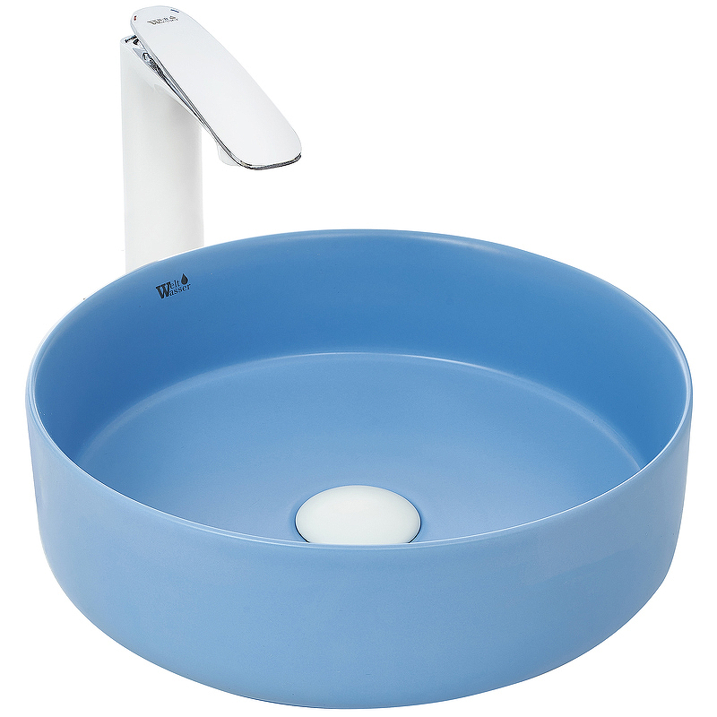 Раковина WeltWasser Elbach 3134 MBL 10000004518 355*355 мм (голубой матовый)